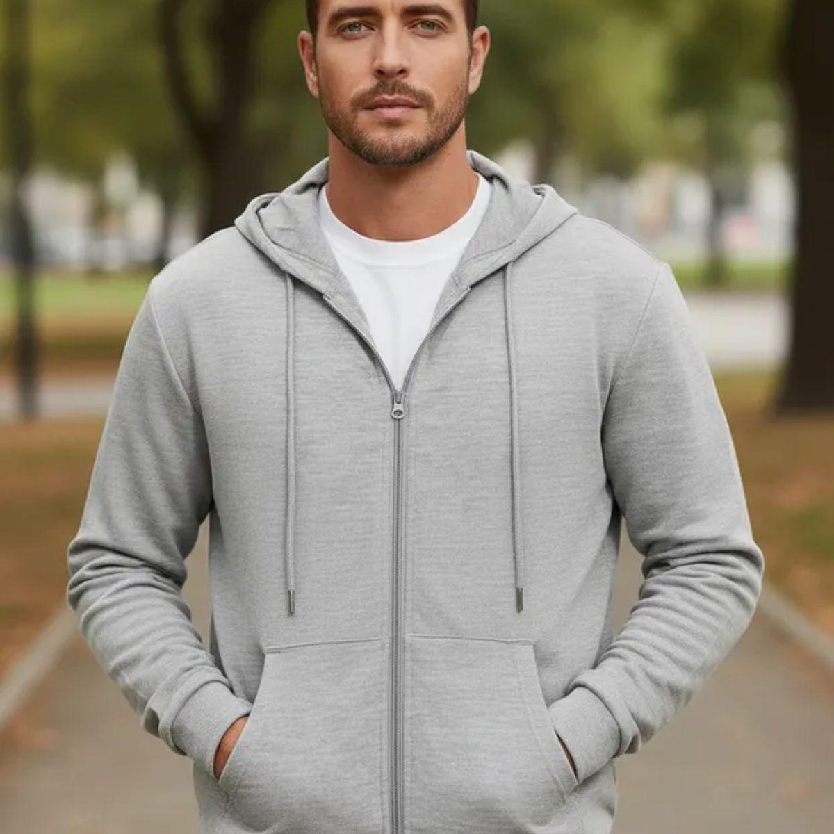 ELEMENTAL STORE - BUZO HOODIE SACO HOMBRE EN  ALGODON