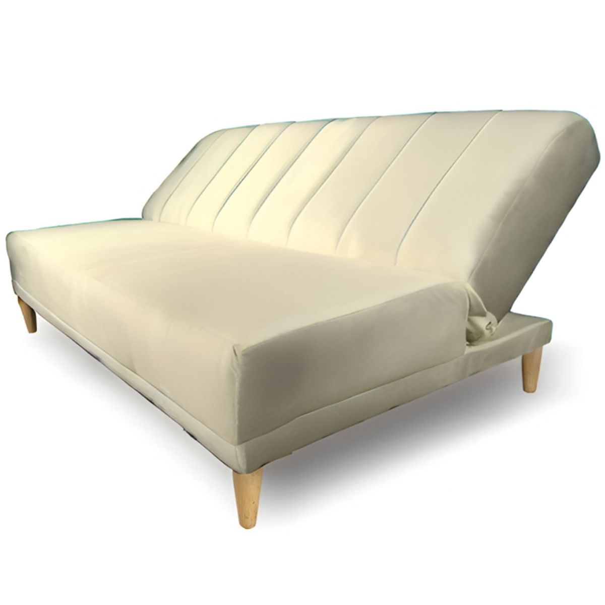 GENERICO - SOFACAMA MOLY 3 PUESTOS COLOR MARFIL 180X100X35