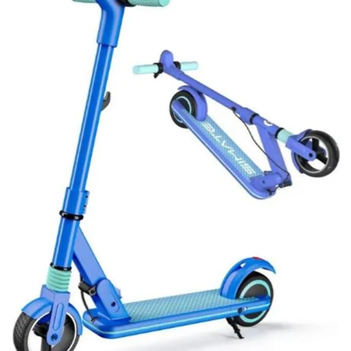 INNOVA - Patineta Eléctrica Plegable Infantil Suspensión Y Frenos Seguros Azul Beston Azul