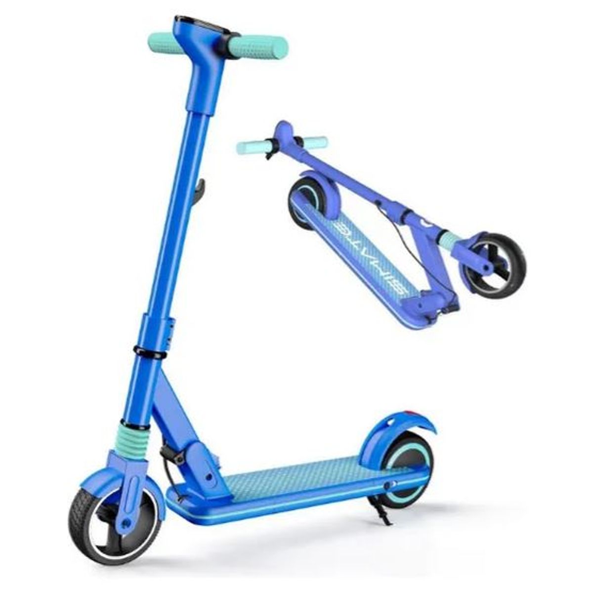 INNOVA - Patineta Eléctrica Plegable Infantil Suspensión Y Frenos Seguros Azul Beston Azul