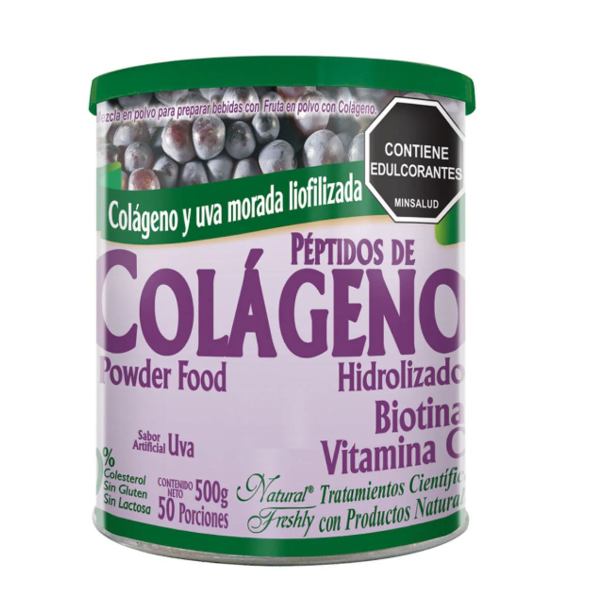 NATURAL FRESHLY - ALIMENTO EN POLVO CON COLAGENO HIDROLIZADO X 50 PORCIONES