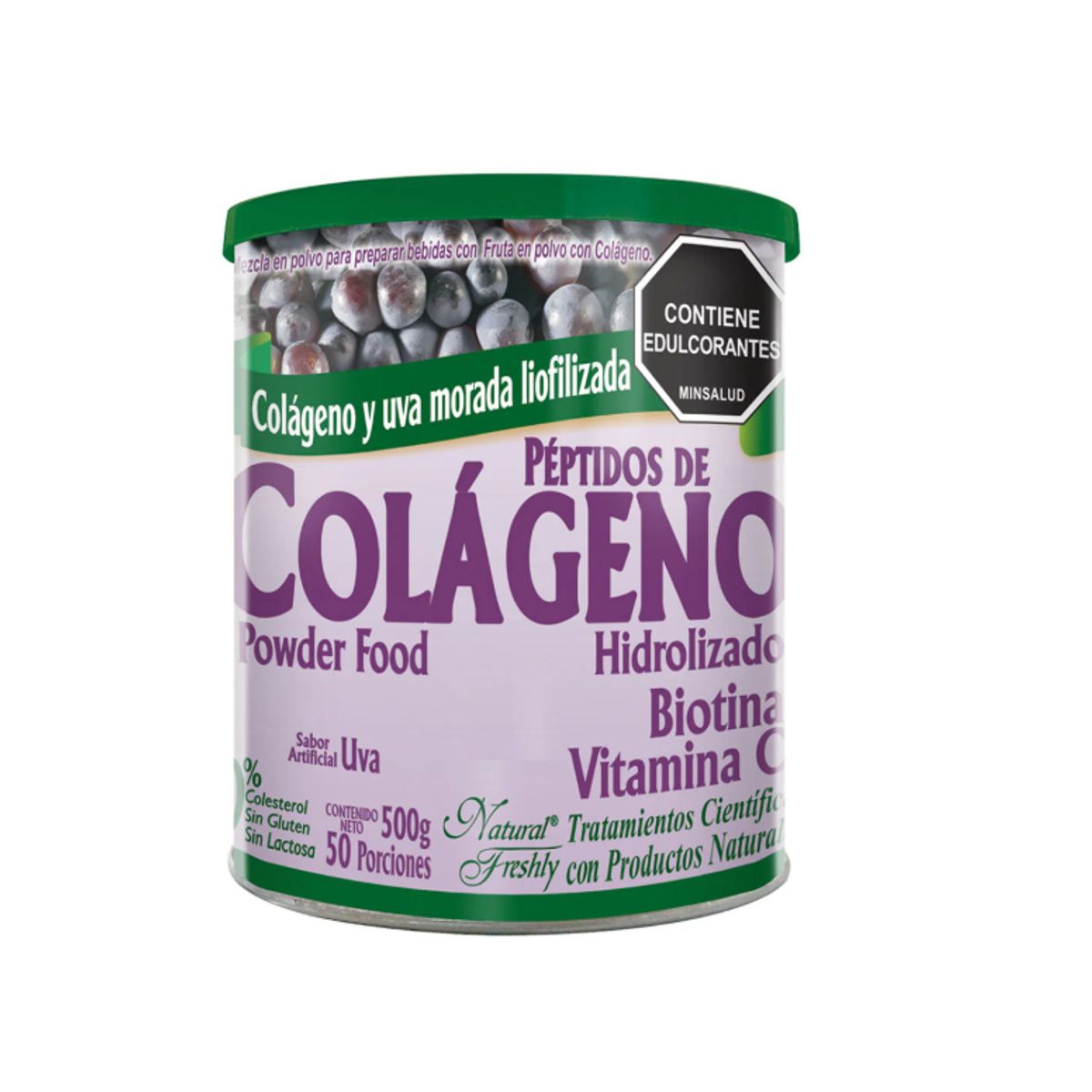 NATURAL FRESHLY - ALIMENTO EN POLVO CON COLAGENO HIDROLIZADO X 50 PORCIONES