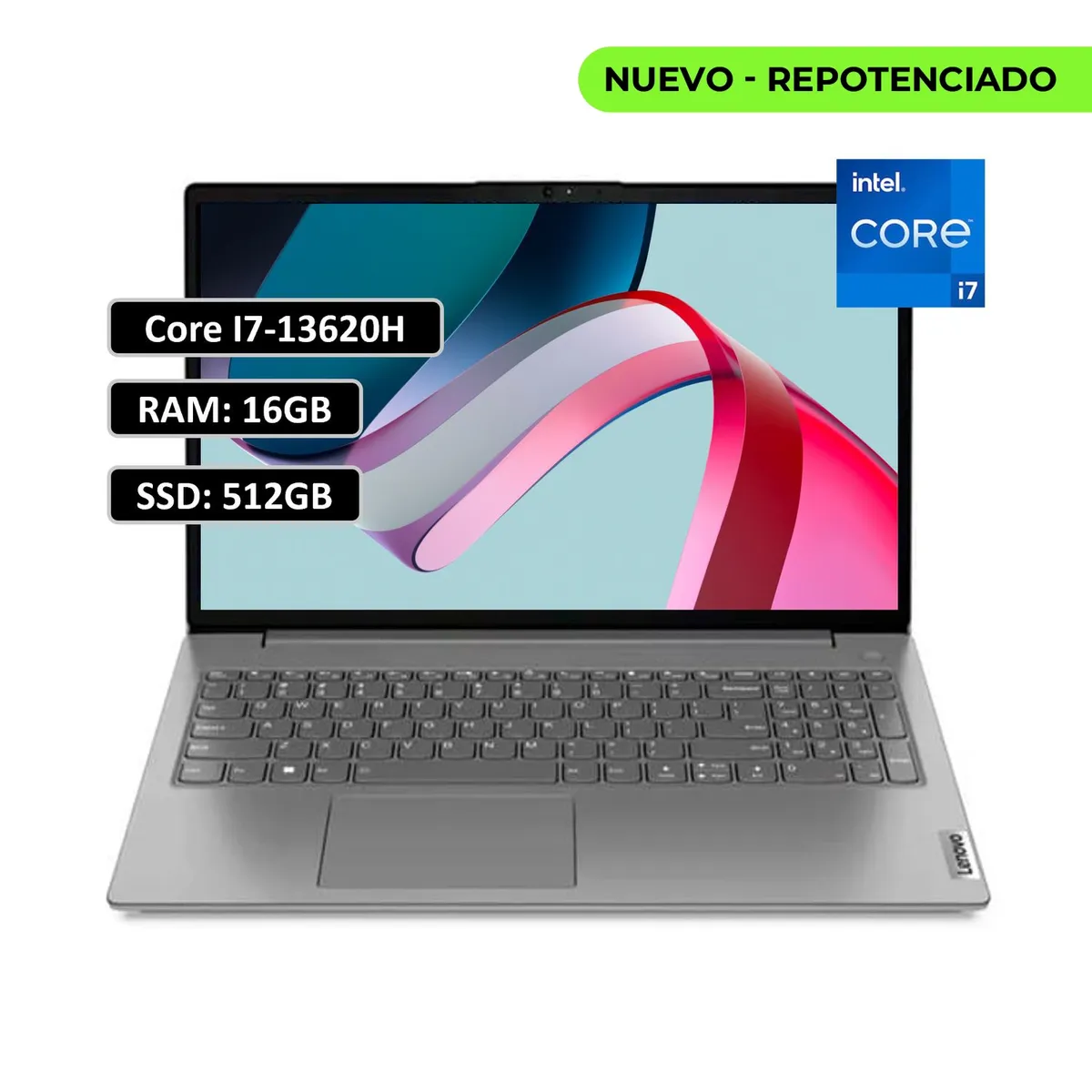 Lenovo - PORTATIL LENOVO V15 INTEL CORE I7-13620H  RAM 16GB DDR5 SSD 512GB 156 WIN11 HOME