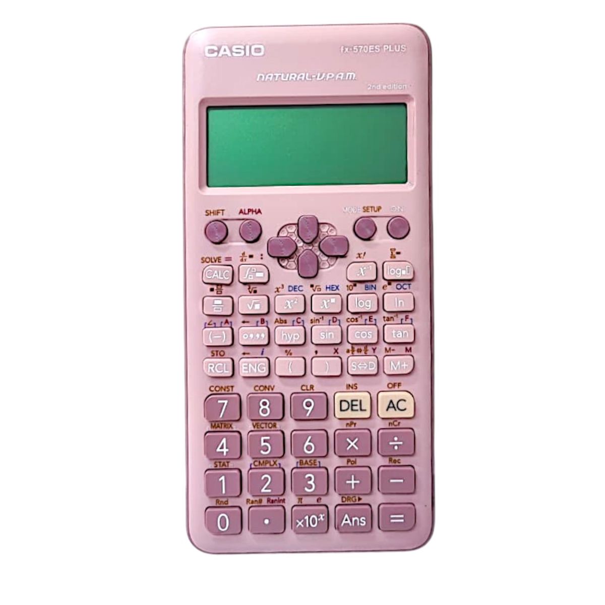 CASIO - Calculadora Científica Casio Fx-570es Plus-pk 2nd Edición Rosa