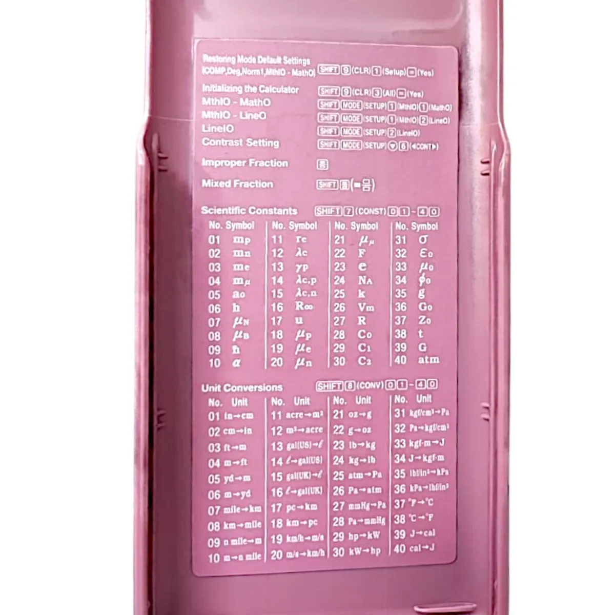 CASIO - Calculadora Científica Casio Fx-570es Plus-pk 2nd Edición Rosa