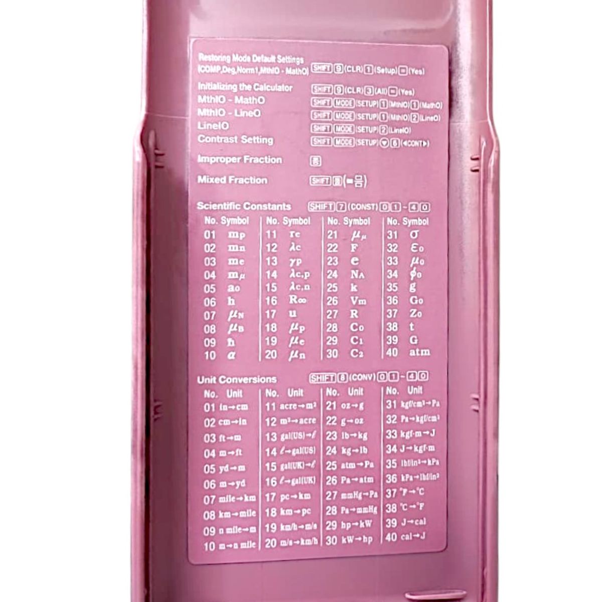 CASIO - Calculadora Científica Casio Fx-570esplus 2nd Edición Rosada