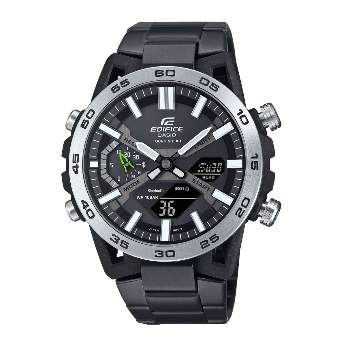 CASIO - Reloj Casio Edifice Para Hombre Moderno ECB-2000DD-1A Bluetooth Negro
