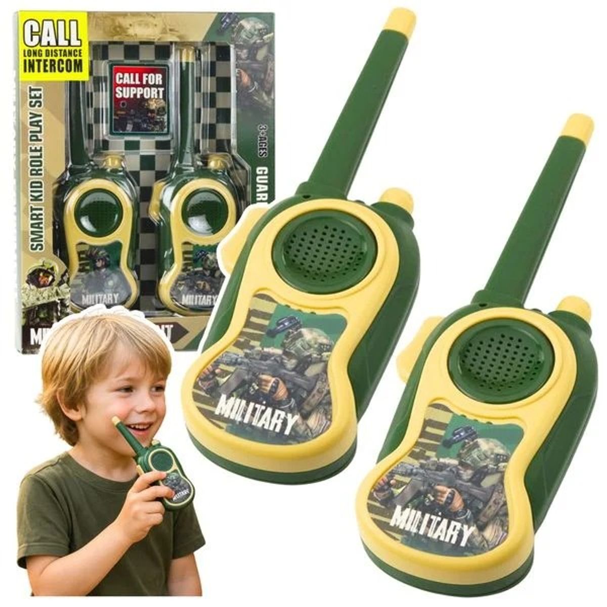 MIELTECH - Juguete Walkie Talkies Boquitoquis Niño verde