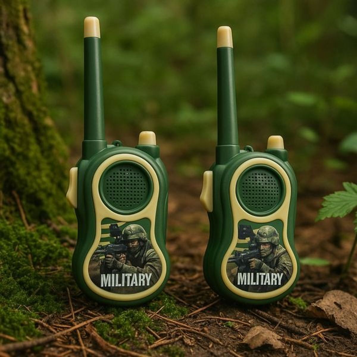 MIELTECH - Juguete Walkie Talkies Boquitoquis Niño verde
