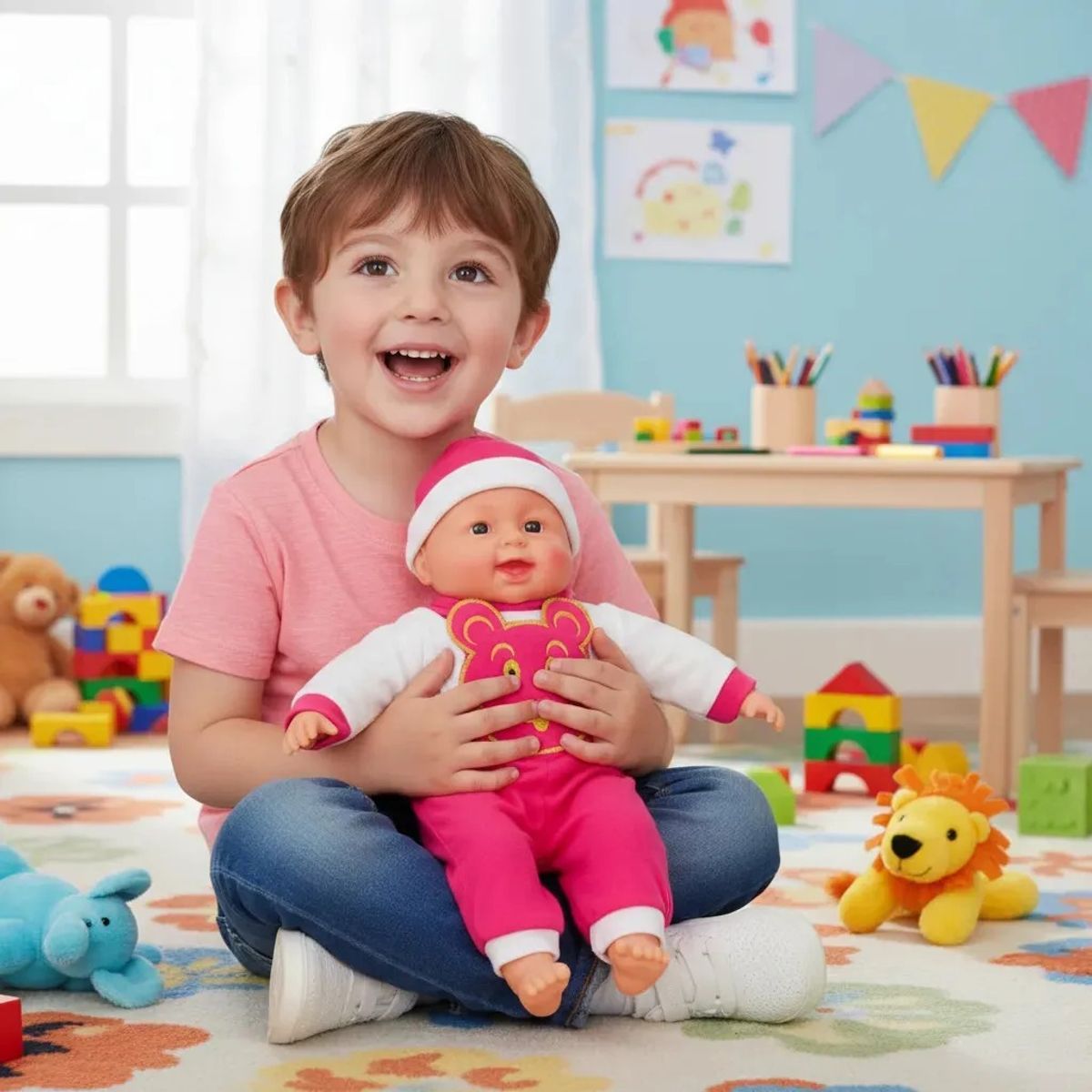 MIELTECH - Muñeco Bebe Pijama Braga Con Figura Juguete Interactivo