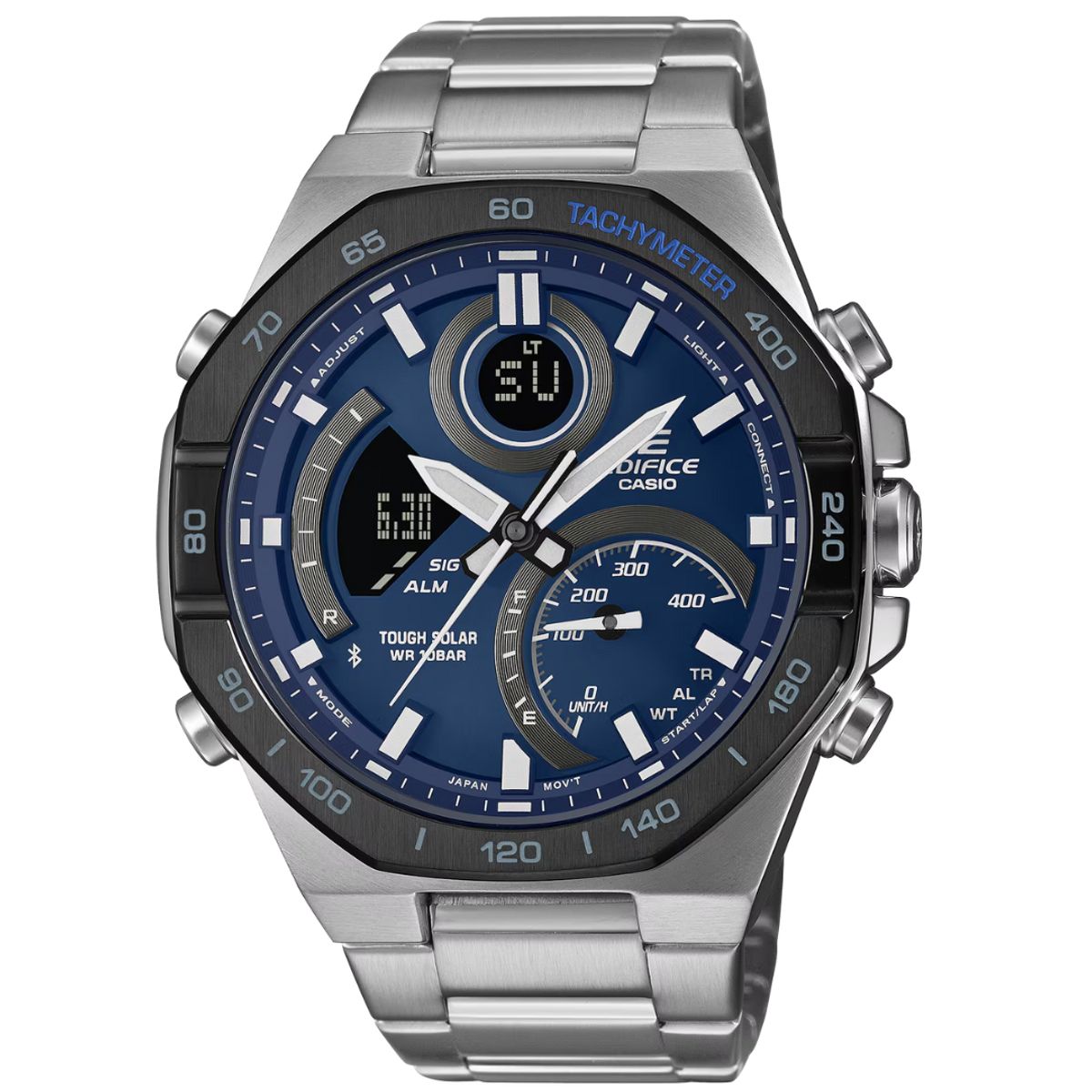 CASIO - Reloj Casio Edifice Para Hombre Moderno ECB-950DB-2A Bluetooth En Acero
