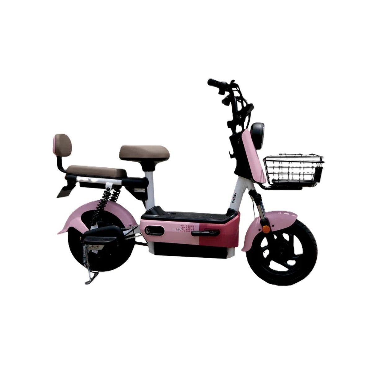 EVOBIKE - Bicicleta Eléctrica EVOBIKE SOL PRO 35kmh ROSADA 350W Batería Extraíble