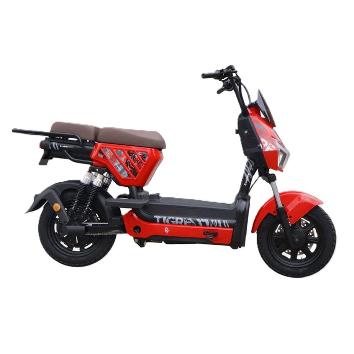 EVOBIKE - Bicicleta Eléctrica EVOBIKE TIGRE 48kmh color ROJO 350W Batería Extraíble