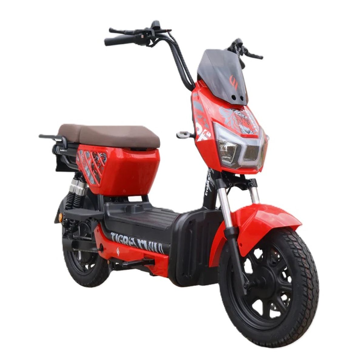 EVOBIKE - Bicicleta Eléctrica EVOBIKE TIGRE 48kmh color ROJO 350W Batería Extraíble