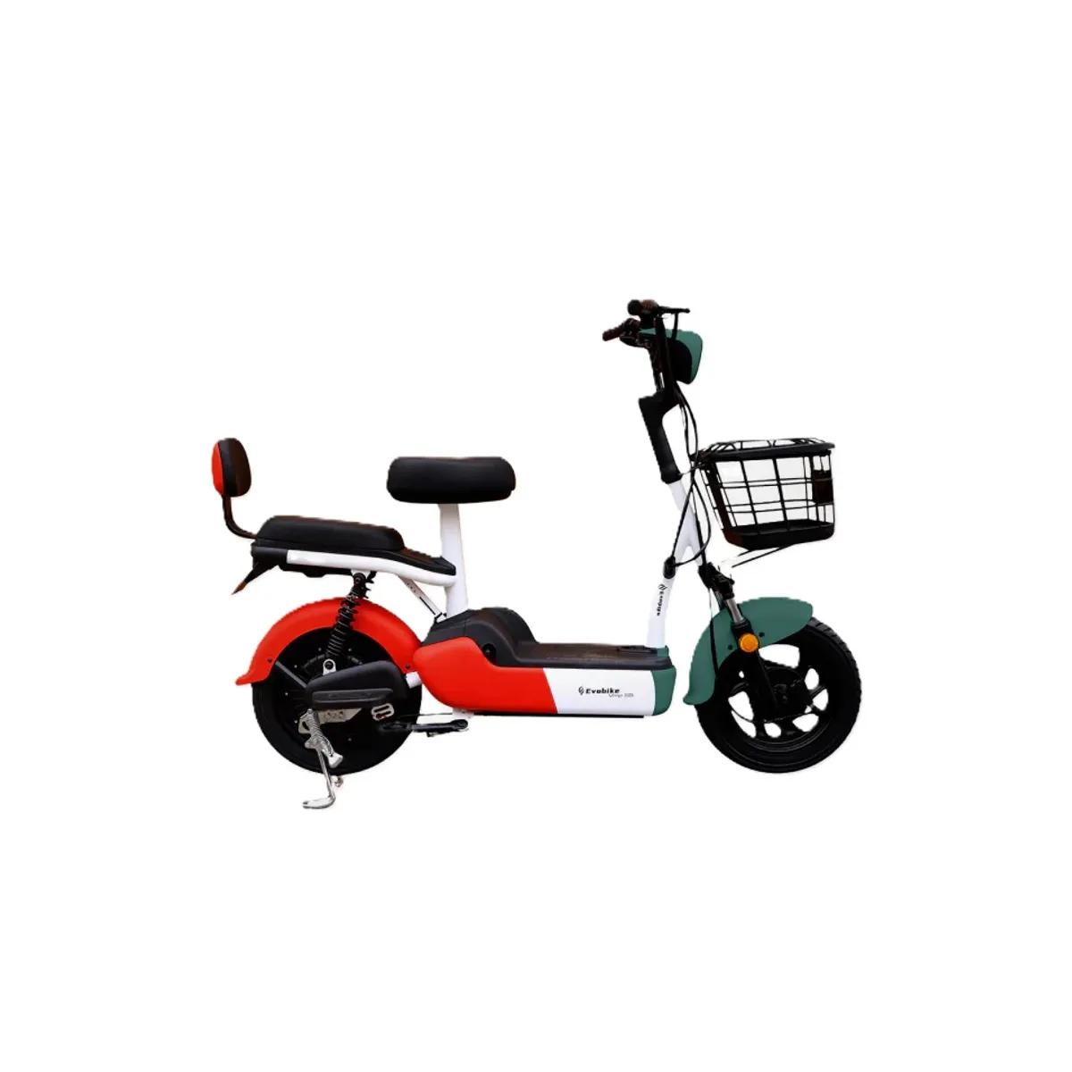 EVOBIKE - Bicicleta Eléctrica EVOBIKE VMP-S5 35kmh color VERDE ROJO 350W Batería Extraíble