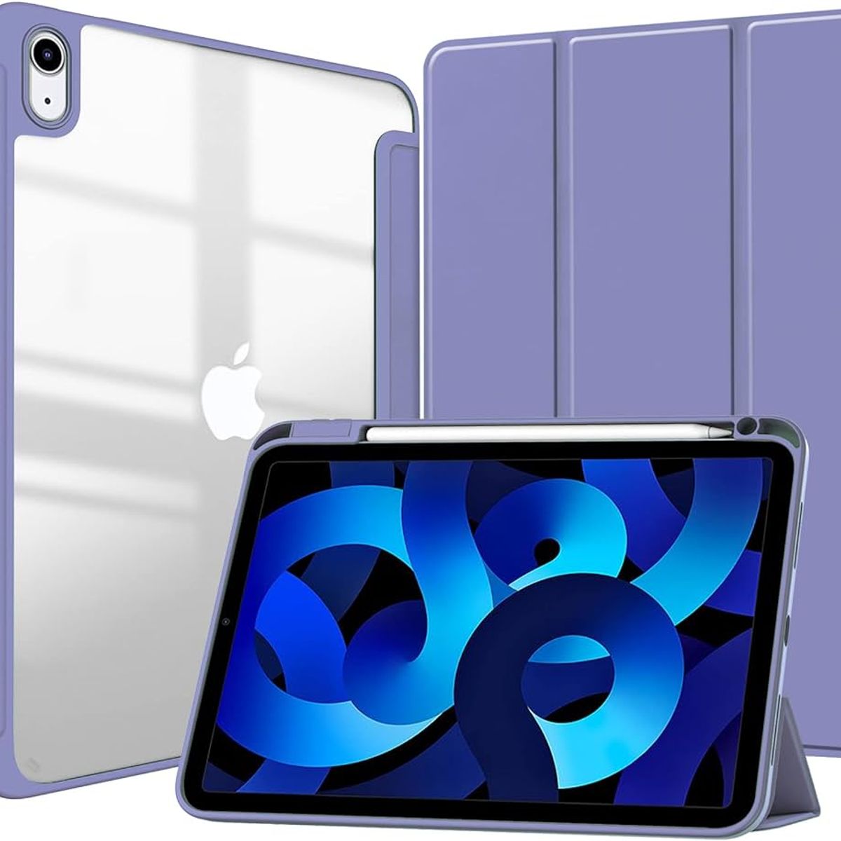 GENERICO - Estuche Protector Smart Clear Para Ipad Mini 6 Y Ipad Mini 7 (A17 Pro) - Morado