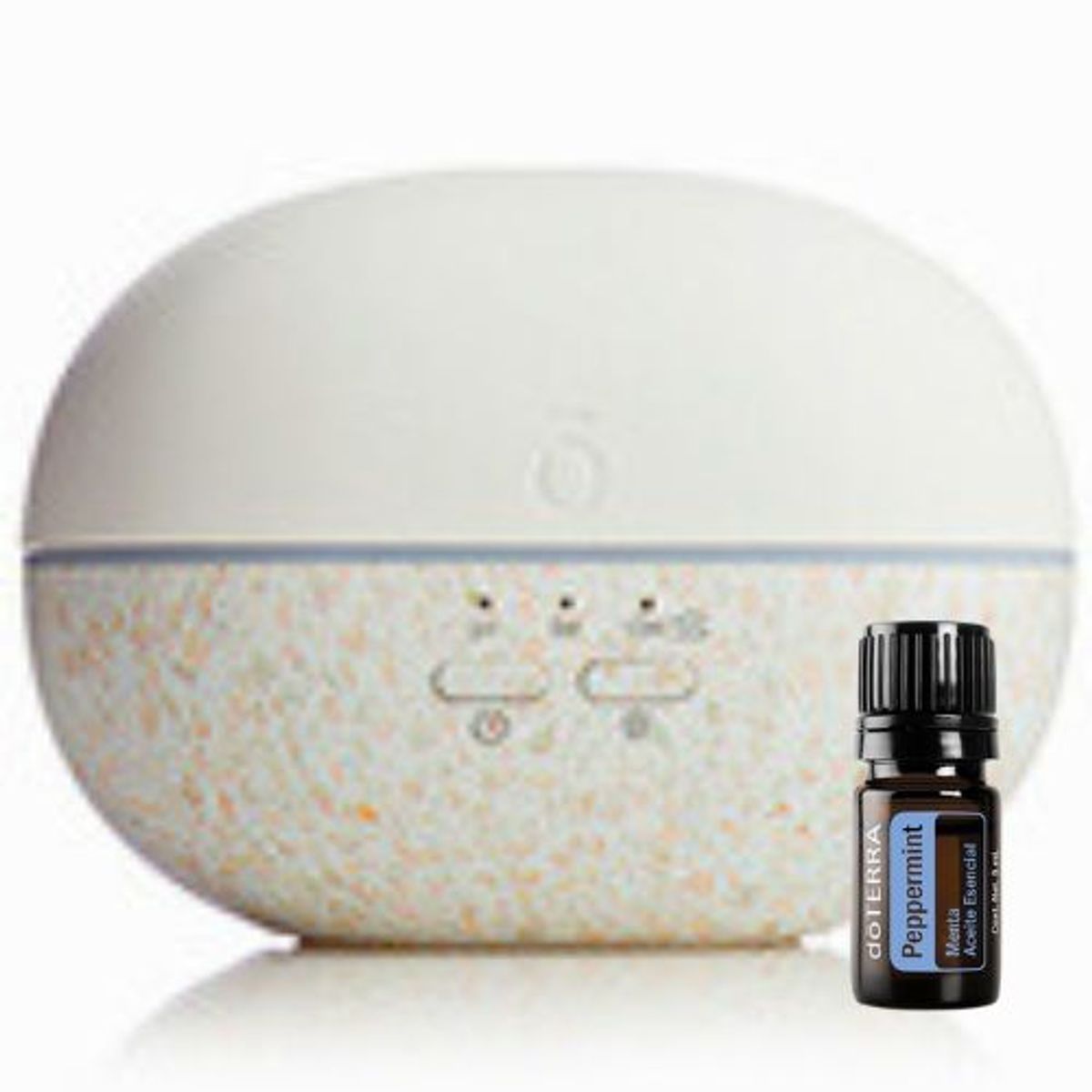 GENERICO - Difusor Pebble de doTERRA + Aceite Esencial de Menta x 5ml