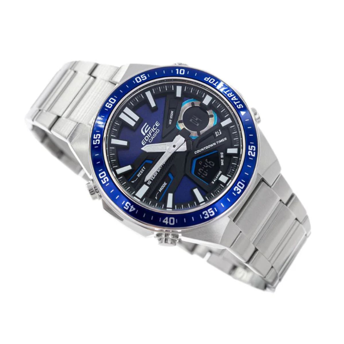 CASIO - Reloj Casio Edifice Para Hombre Deportivo EFV-C100D-2A  Cronógrafo en Acero Azul