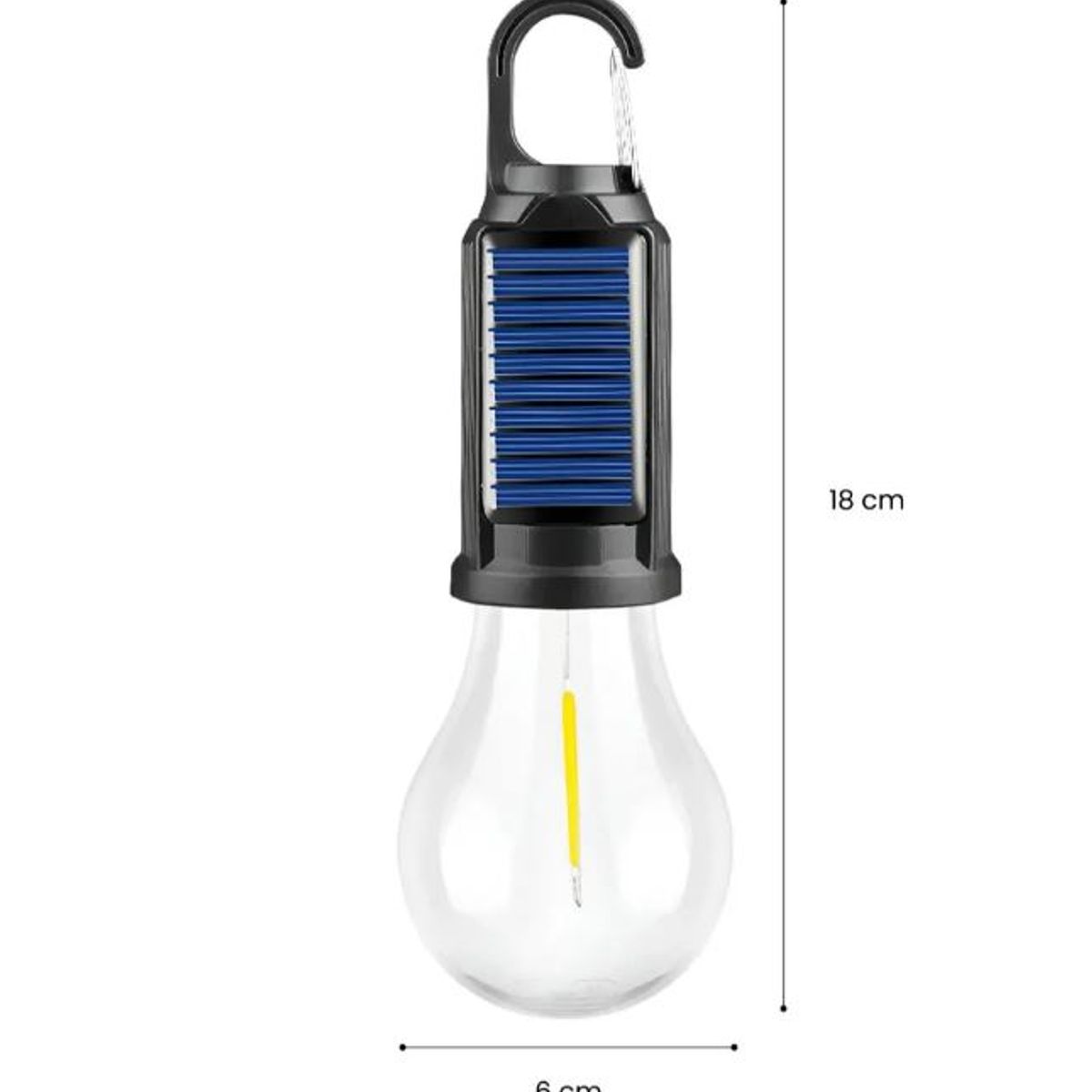 INNOVA - Lámpara Led Solar Portátil Recargable Luz Cálida  Camping Emergencias Exterior