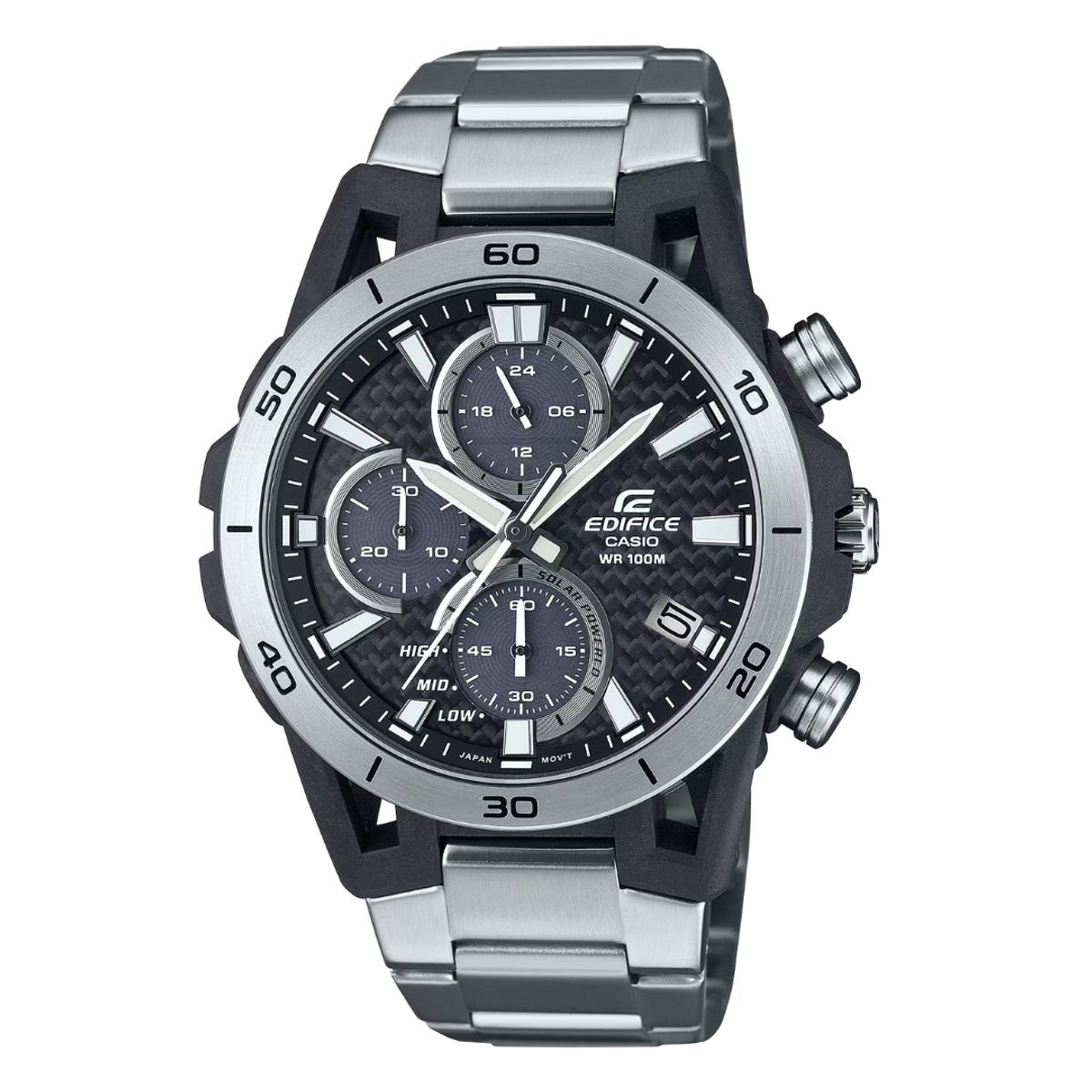 CASIO - Reloj Casio Edifice Para Hombre Moderno EQS-960D-1A Negro Plateado
