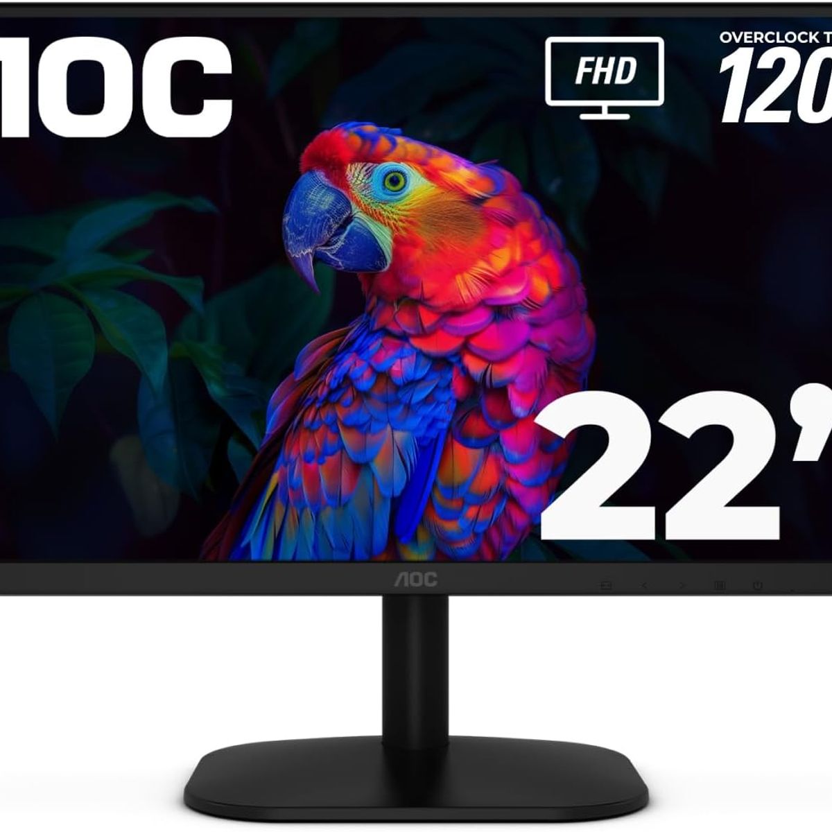 AOC - Monitor Gamer 22" Aoc Led Full Hd 120hz 1 Ms Hdmi Y Vga Negro
