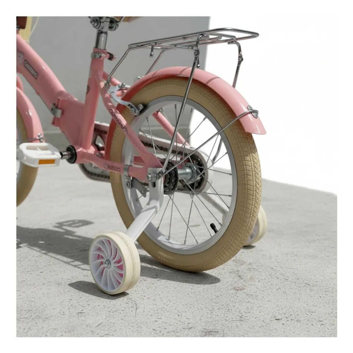 KIDSHOP - Bicicleta Plegable Canasta Pito Frenos Niña Rin 12 Bc01-a