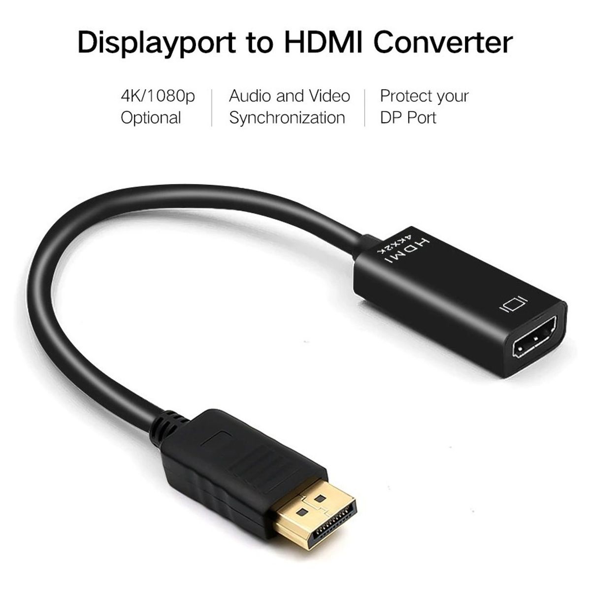 GENERICO - Cable Convertidor De Displayport A Hdmi Uhd 4k X 2k