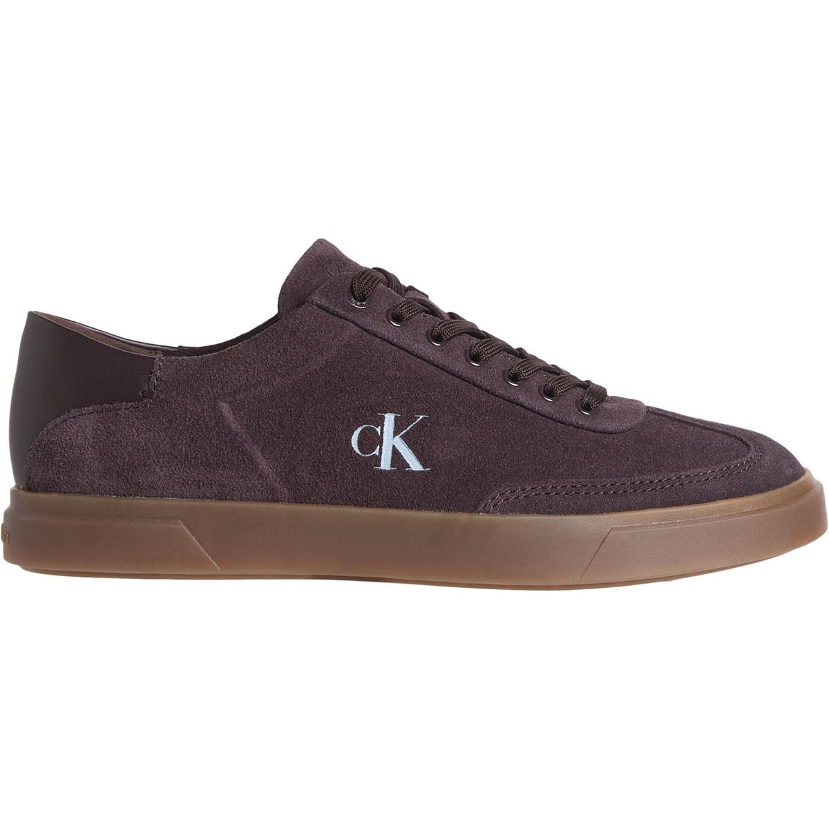 CALVIN KLEIN - Tenis café de ante de perfil bajo