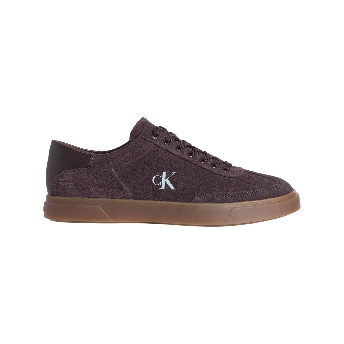 CALVIN KLEIN - Tenis café de ante de perfil bajo