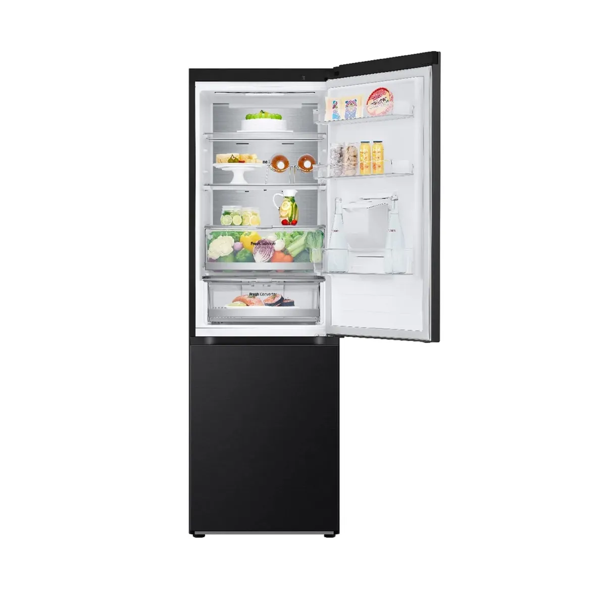 LG - Nevera LG Bottom Freezer 374 L No Frost Plateada GB37SPVAEVCCLM