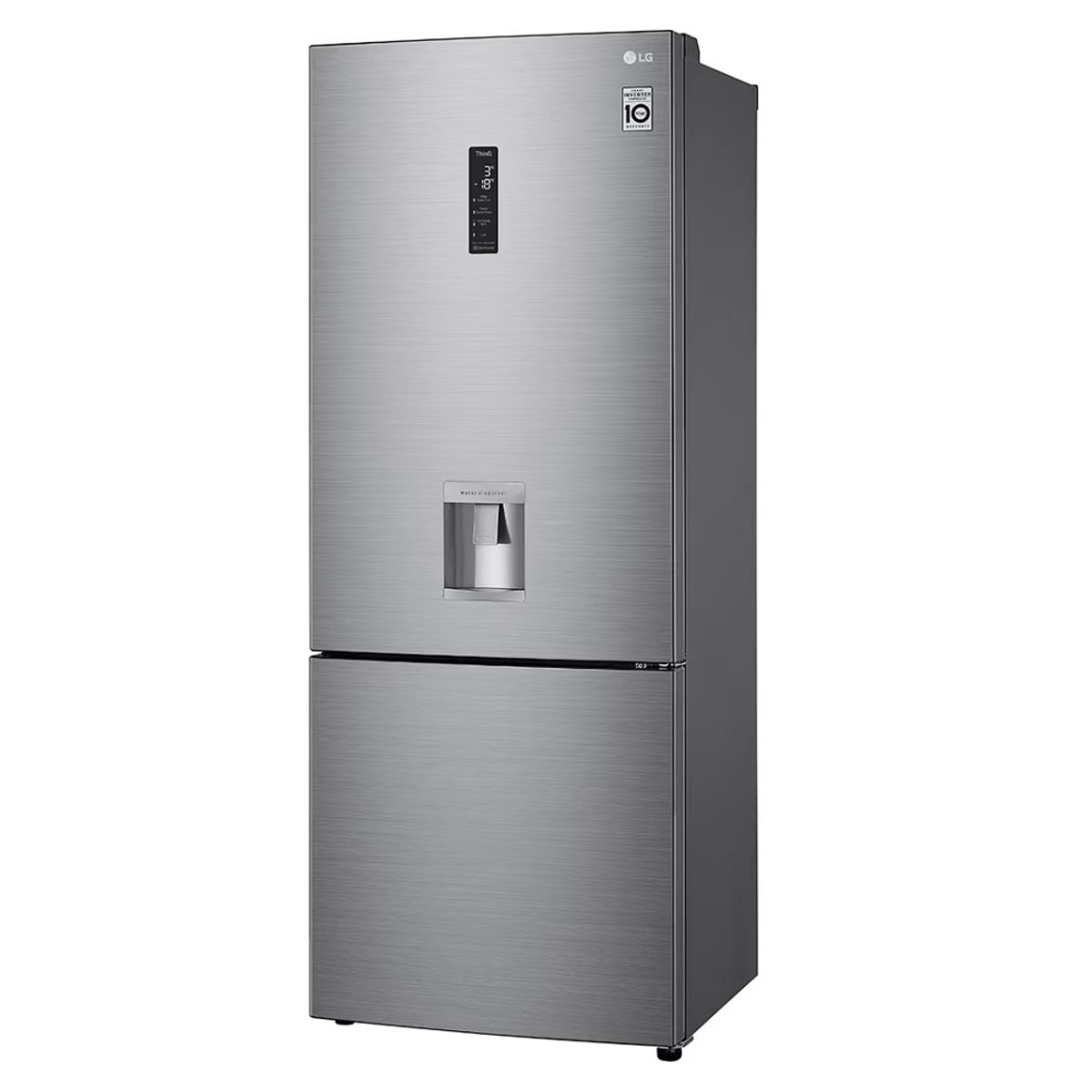 LG - Nevera LG Bottom Freezer 454 L No Frost Plateada GB45SPPAPZCCLM