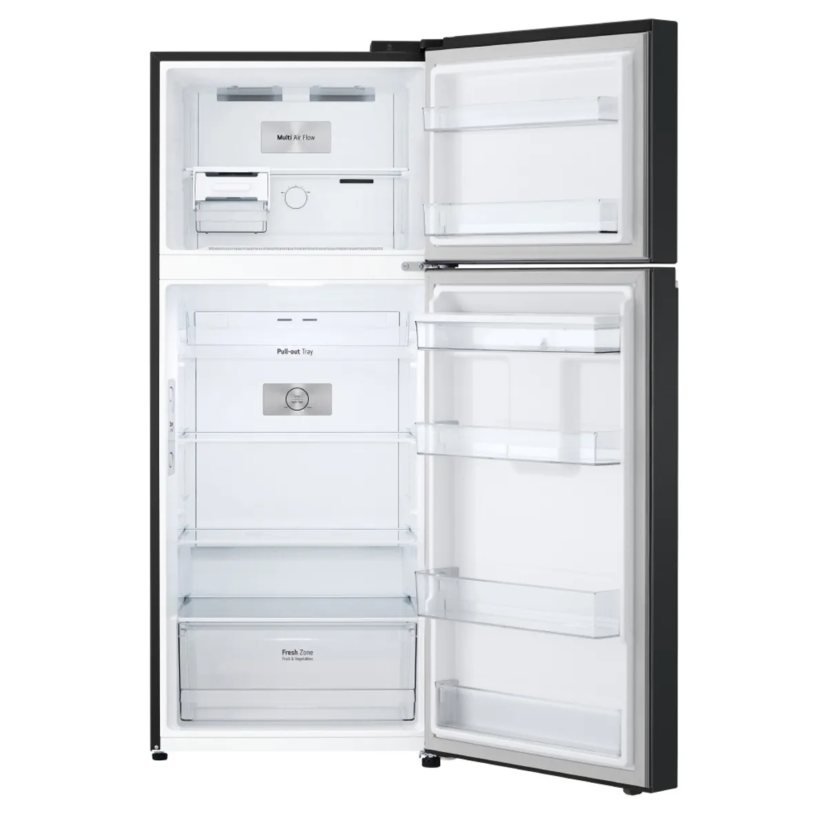 LG - Nevera LG Top Freezer 374 L No Frost Negra VT38KPMAEPCCLM