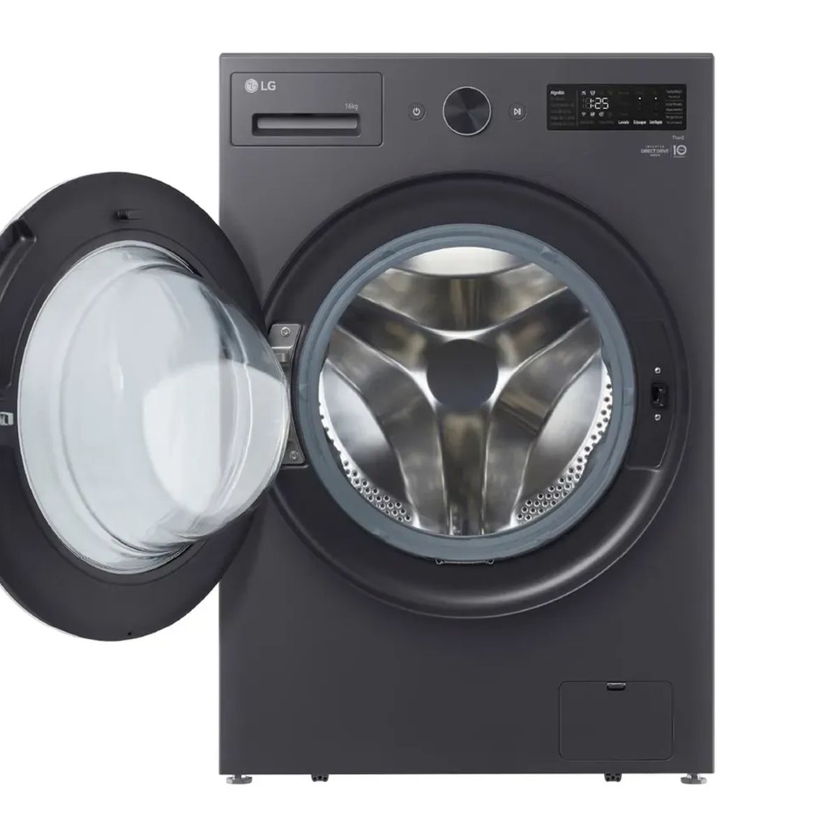 LG - Lavadora LG 16Kg Carga Frontal AIDD TurboWash Grafito