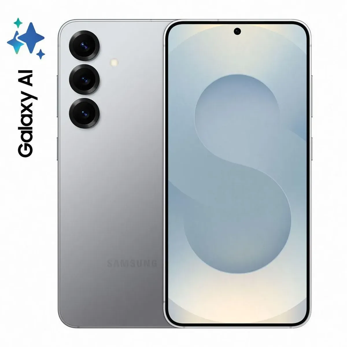 SAMSUNG - Celular Galaxy S25 128 GB 5G Plateado Reacondicionado + Garantía extendida + Panel Solar