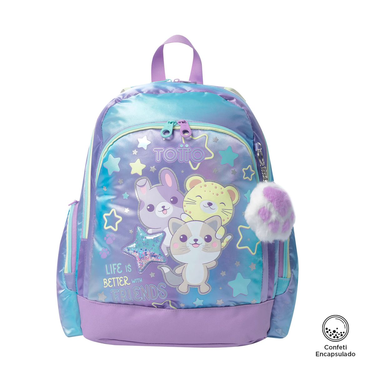 TOTTO - Combo Escolar Morral Friends + Lonchera y Cartuchera
