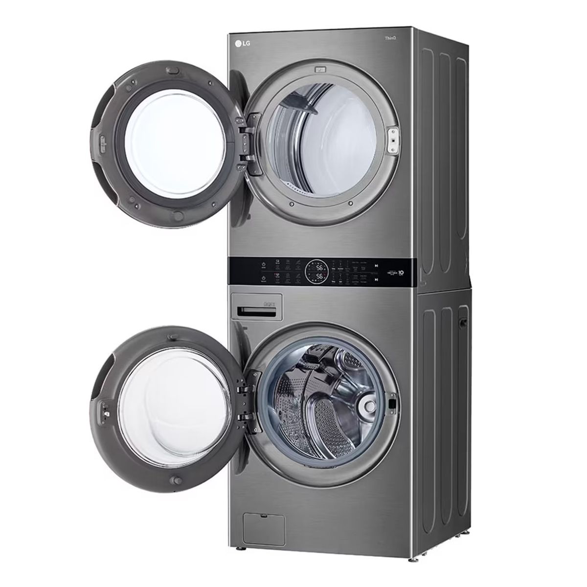 LG - Torre de Lavado LG 25 kg Lavado  13 kg Secado AI DD™ Smart Inverter Plateada WK25VS6ASSECOL