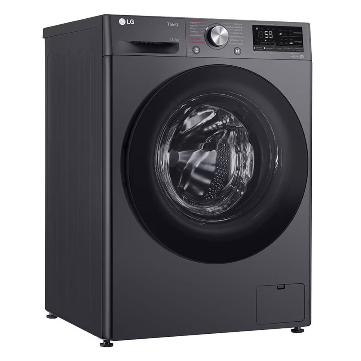 LG - Lavadora Secadora LG 12Kg6Kg WD12MVC5S6 Inverter AI DD Negra WD12MVC5S6AMBECOL