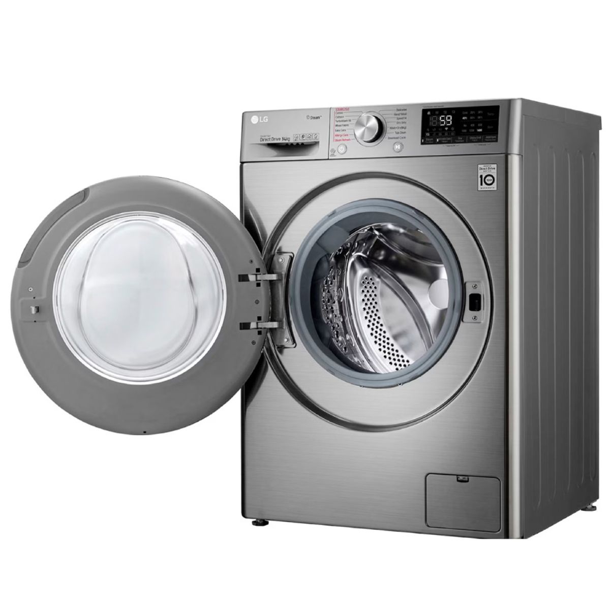 LG - Lavadora Secadora LG 14Kg8Kg WD14VVC4S6 Inverter AI DD Plata WD14VVC4S6APTECOL
