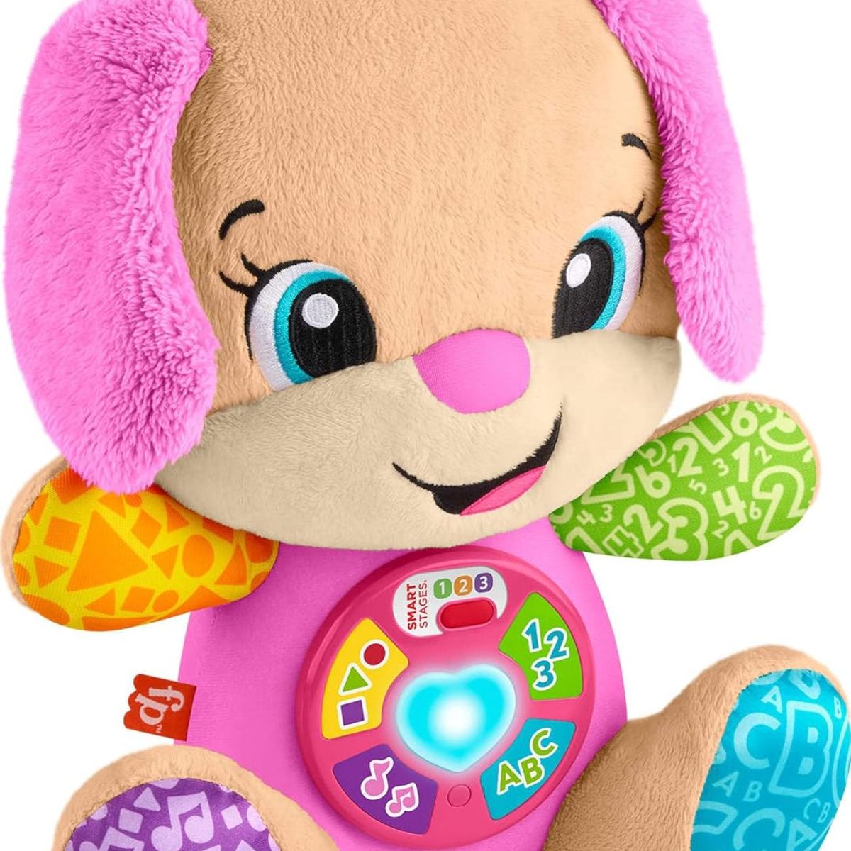 FISHER PRICE - Peluche Musical Fisher-price Aprendizaje Con Luces Y Sonido en Ingles Color Rosado