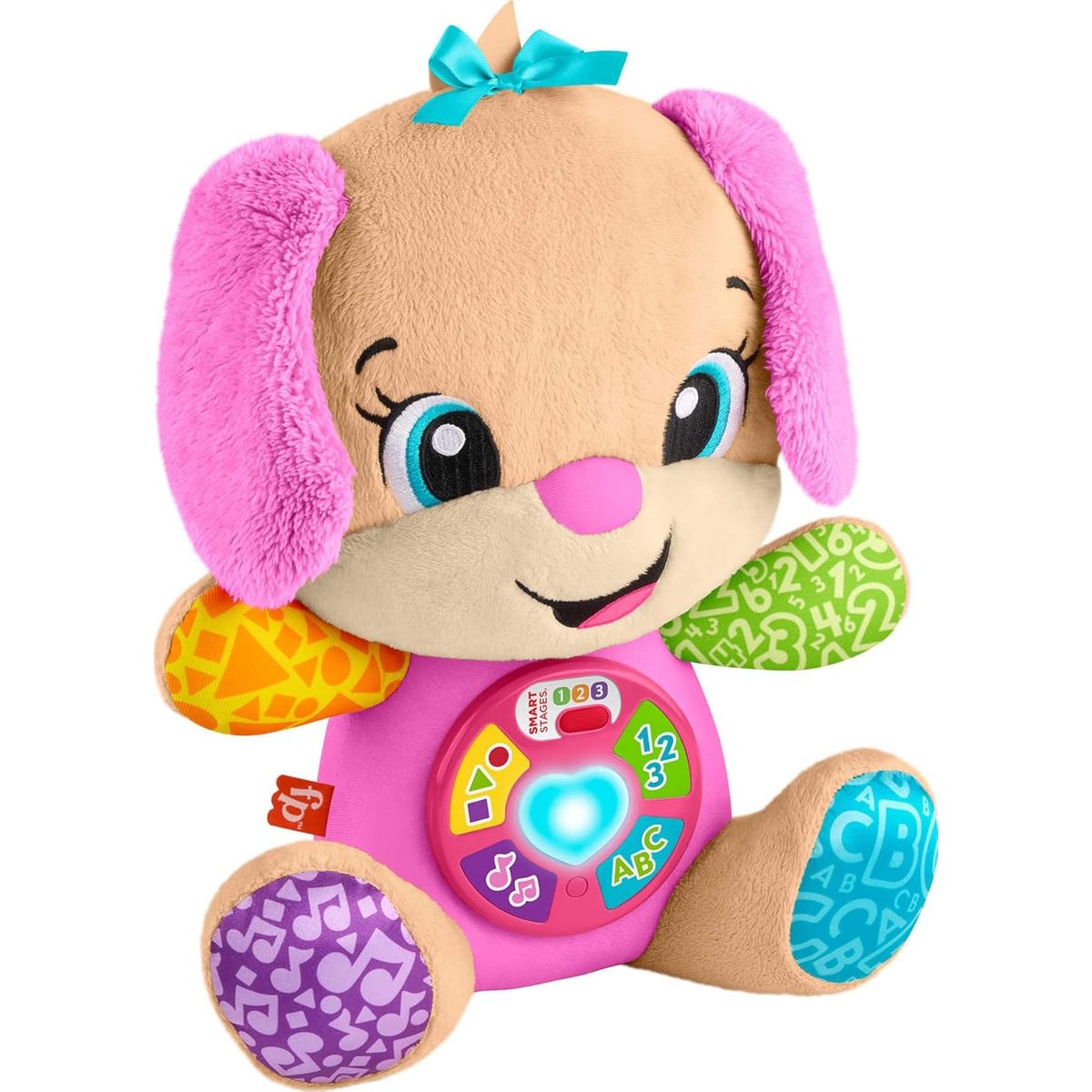 FISHER PRICE - Peluche Musical Fisher-price Aprendizaje Con Luces Y Sonido en Ingles Color Rosado