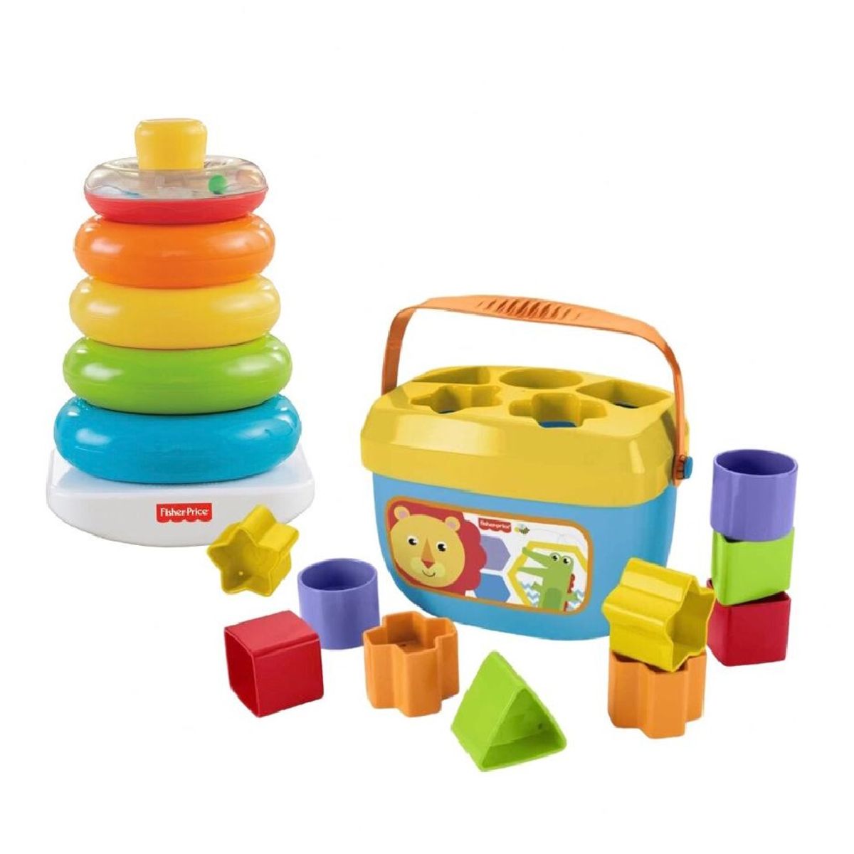 FISHER PRICE - Set Juegos Didacticos Fisher Price Infantil Encajar Y Apilar