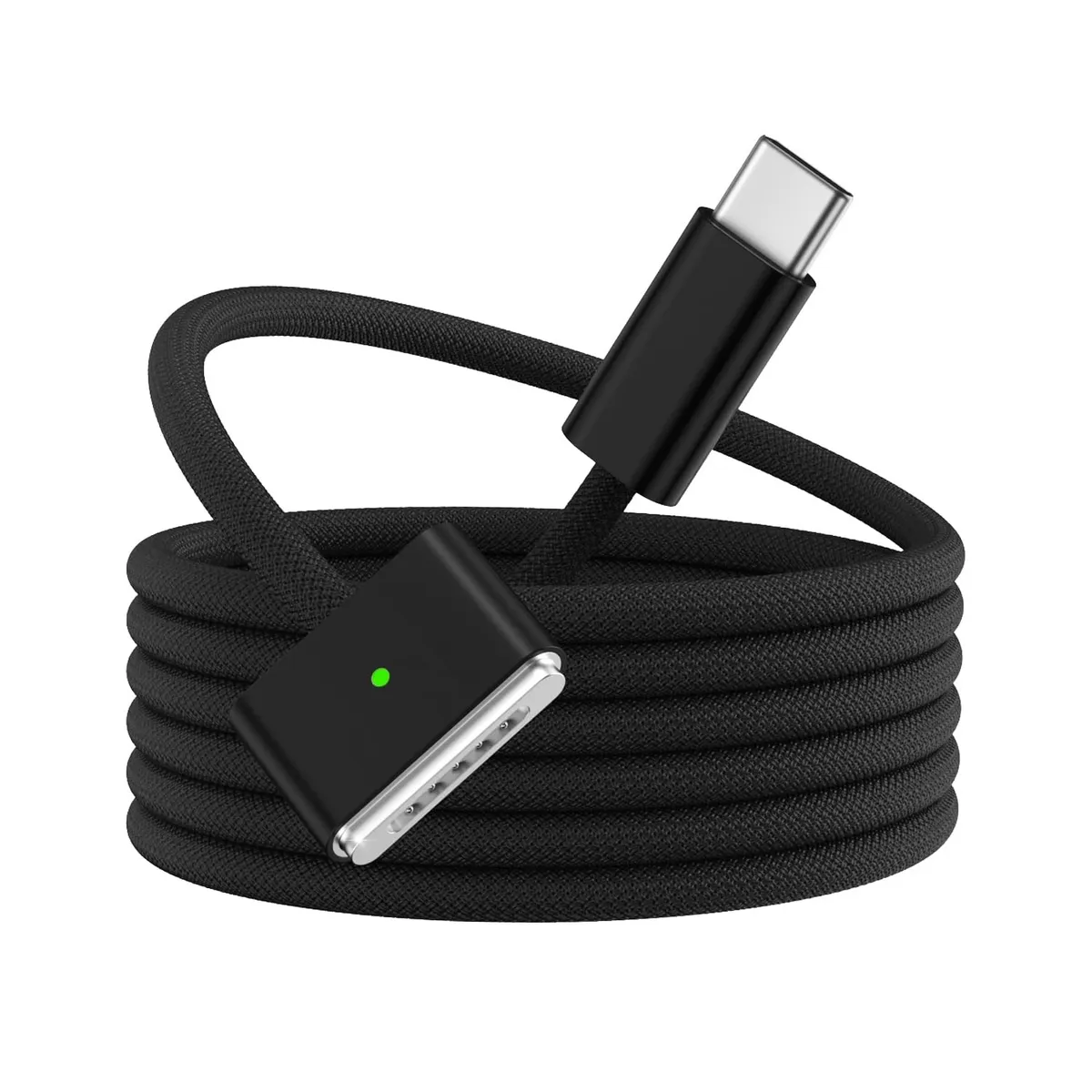 GENERICO - Cable Genérico USB‑C a MagSafe 3 Carga Rápida 140W para Macbook - Color Negro
