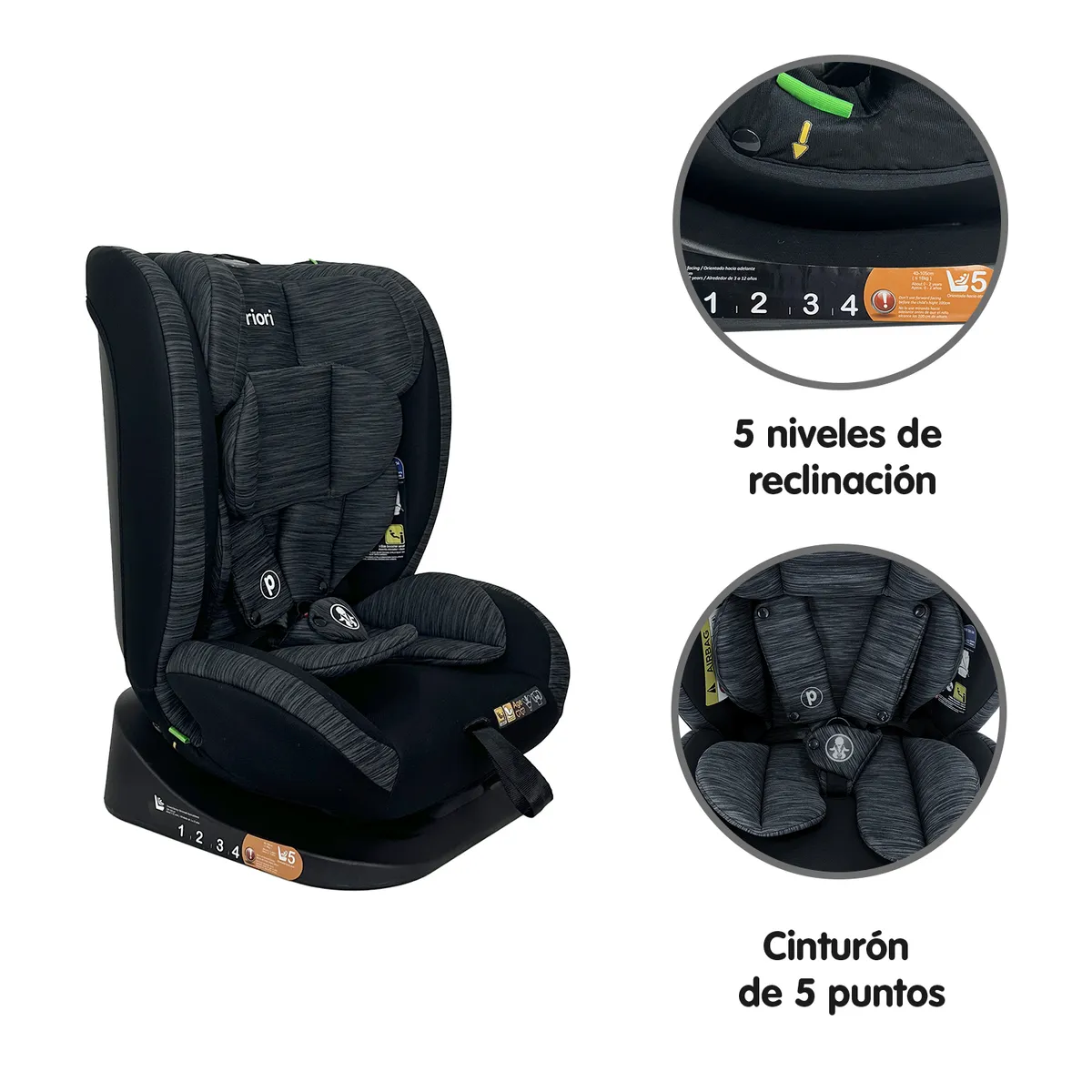 PRIORI - Silla Carro Bebe Priori Prix Isize Negro