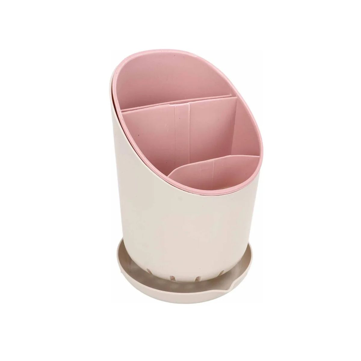 TRIPLE CLEAN - Escurridor De Plástico Para Cubiertos Con Base