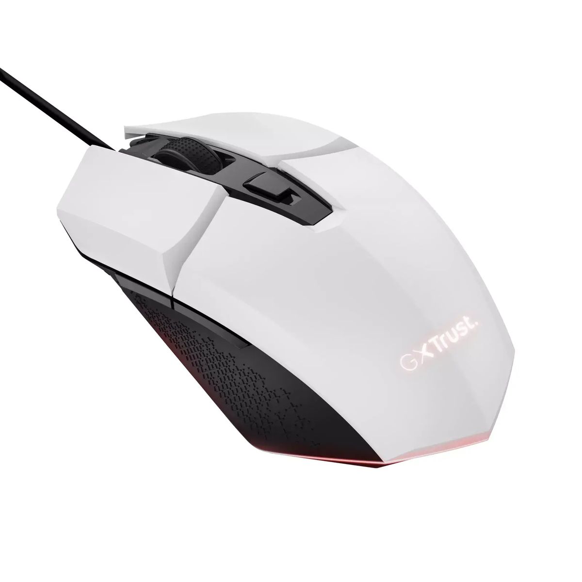 TRUST - Mouse Trust Gamer Gxt 109W Felox Alambrico blanco