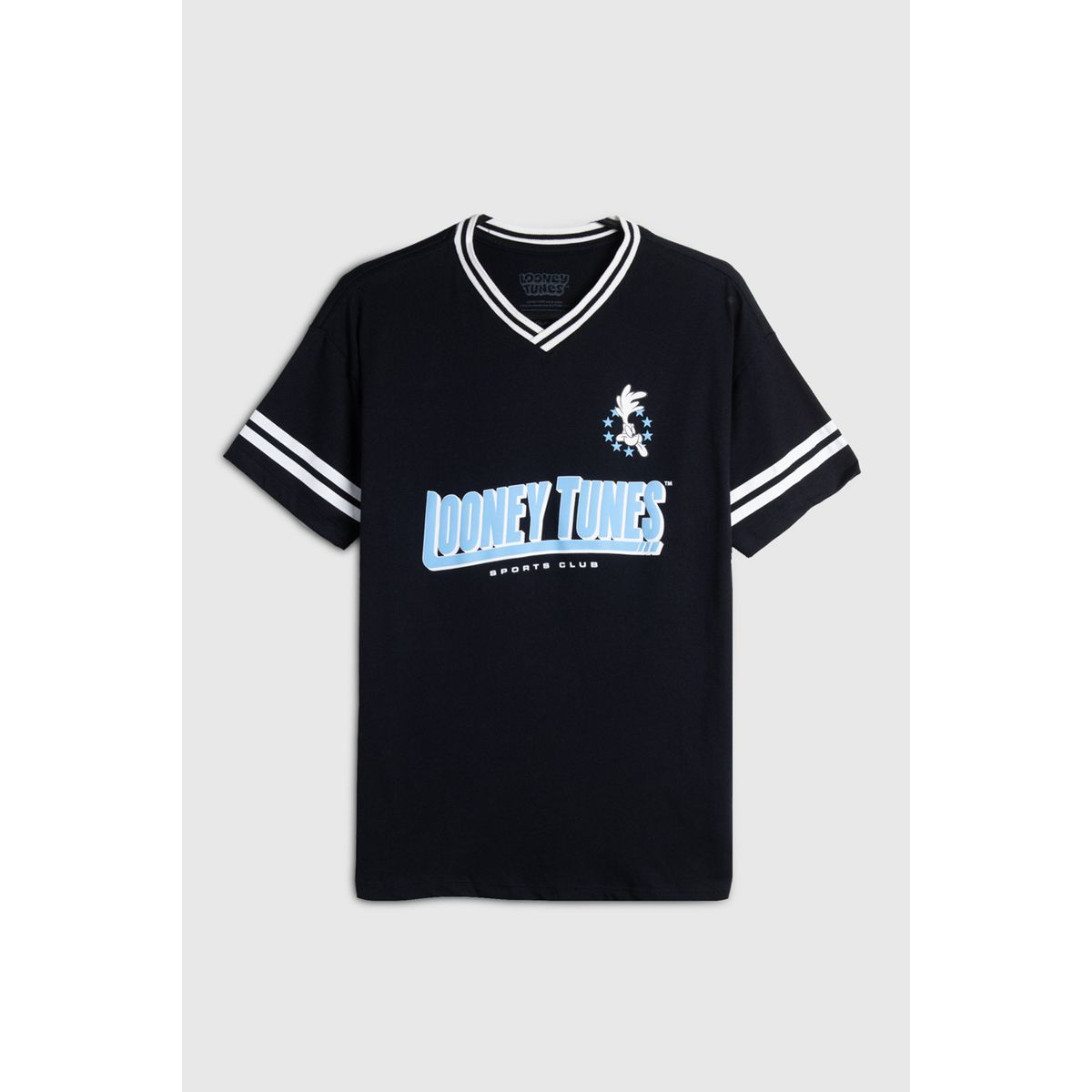 KOAJ - KOAJ Camiseta cuello V azul intensa oversize de Looney Tunes Niño