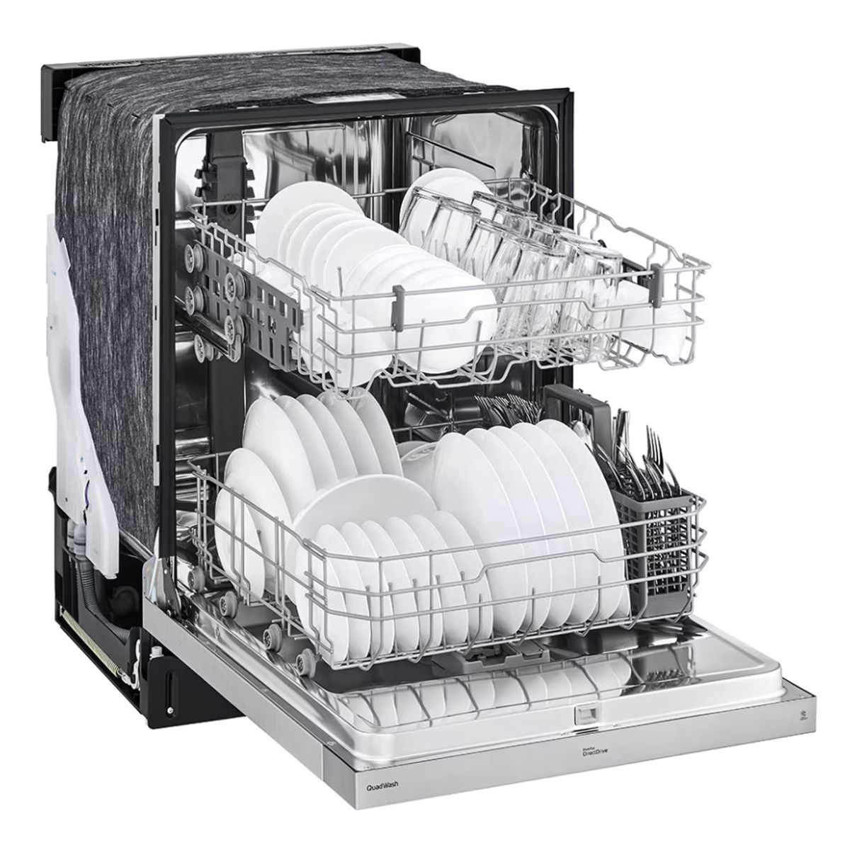 LG - Lavavajillas LG Front Control 24” QuadWash LDFN3432TASTELAT