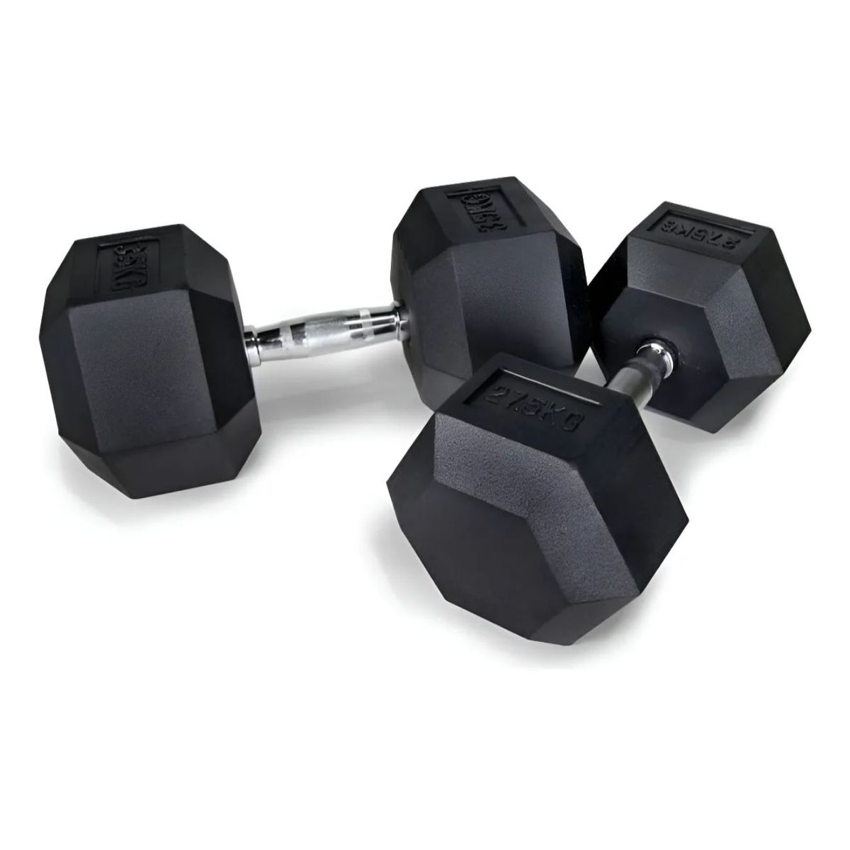 GENERICO - Par Mancuernas Hexagonales Encauchetadas 10 Kg