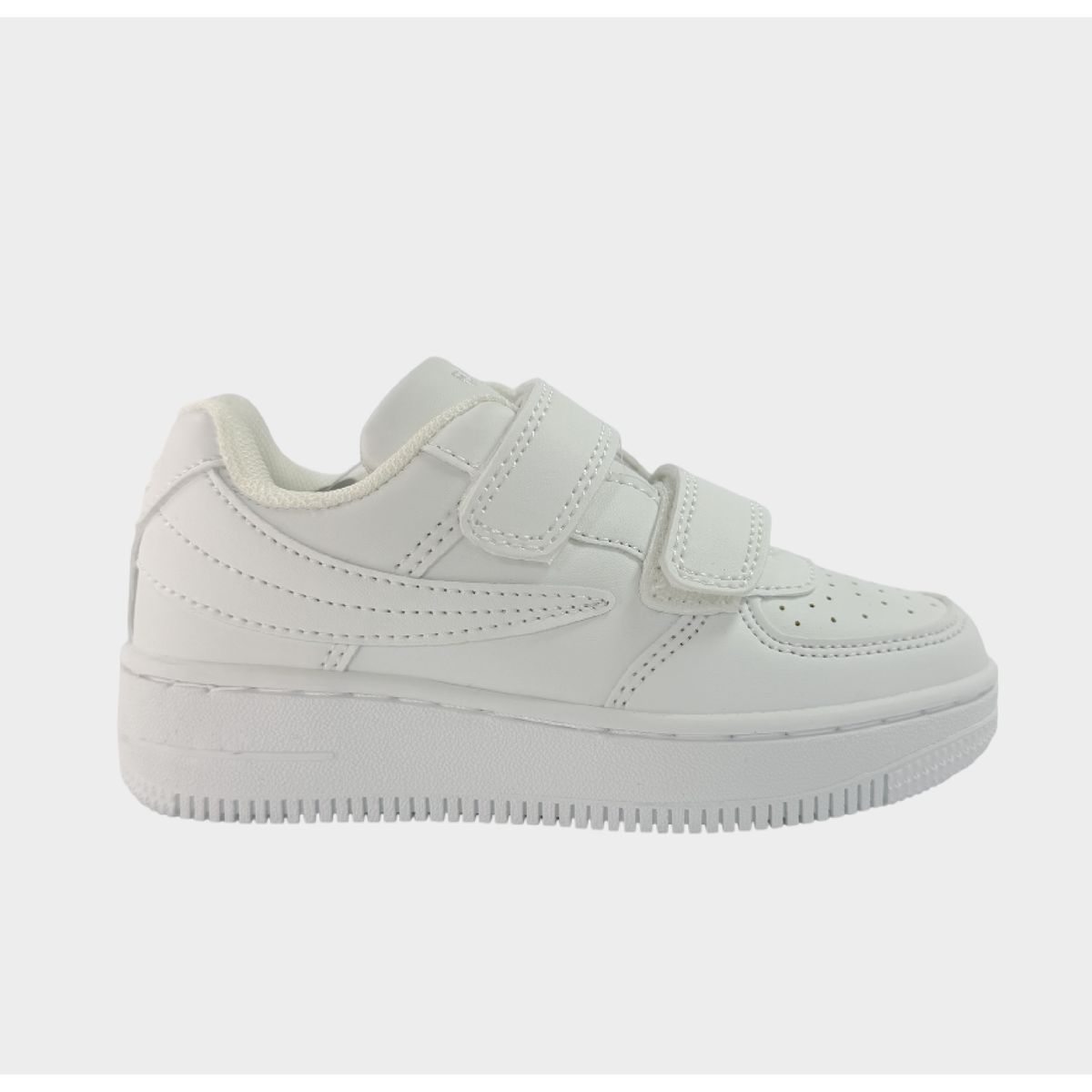 FILA - Tenis Fila Niño Classio Low Velcro CLASSIOLOWVELCR Blanco Casual