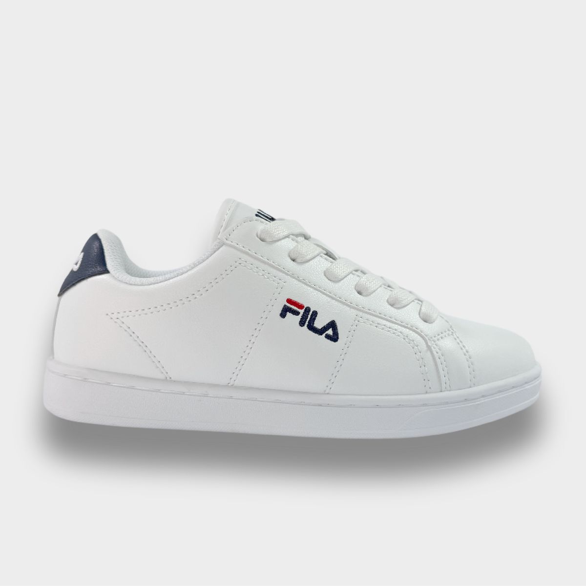 FILA - Tenis Fila Niño Jerick LN24052 Blanco Azul Marino Rojo Casual